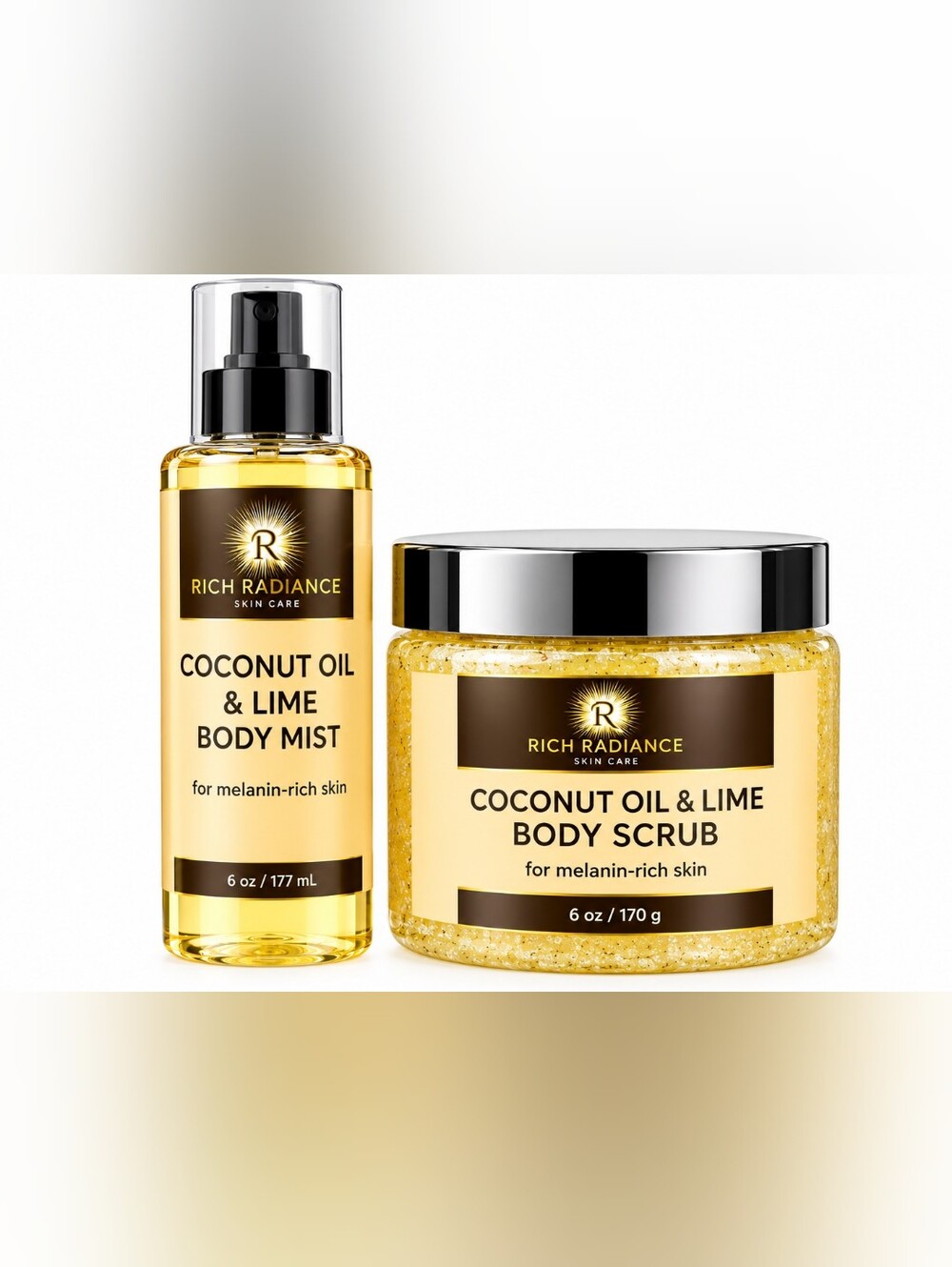 Coconut Oil & Lime Body Scrub — Yellow
